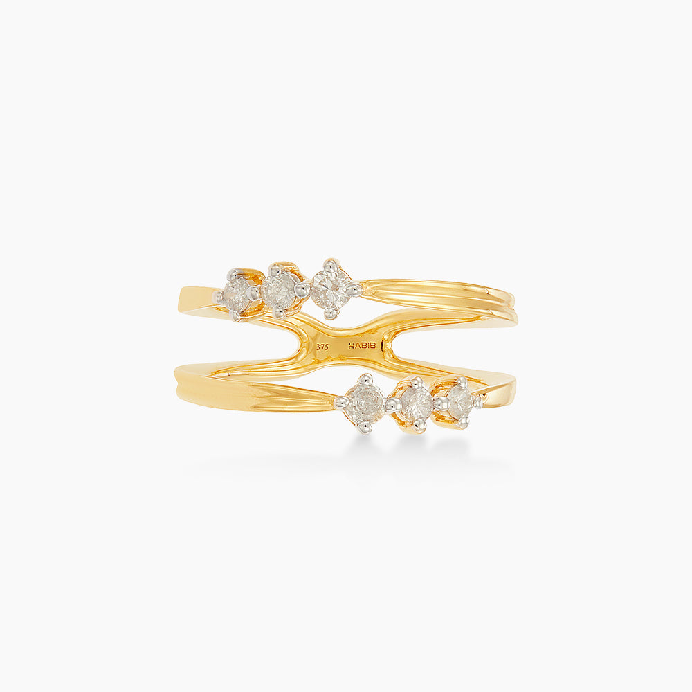CHIC | Diamond Ring in 375/9K Yellow Gold 273320625