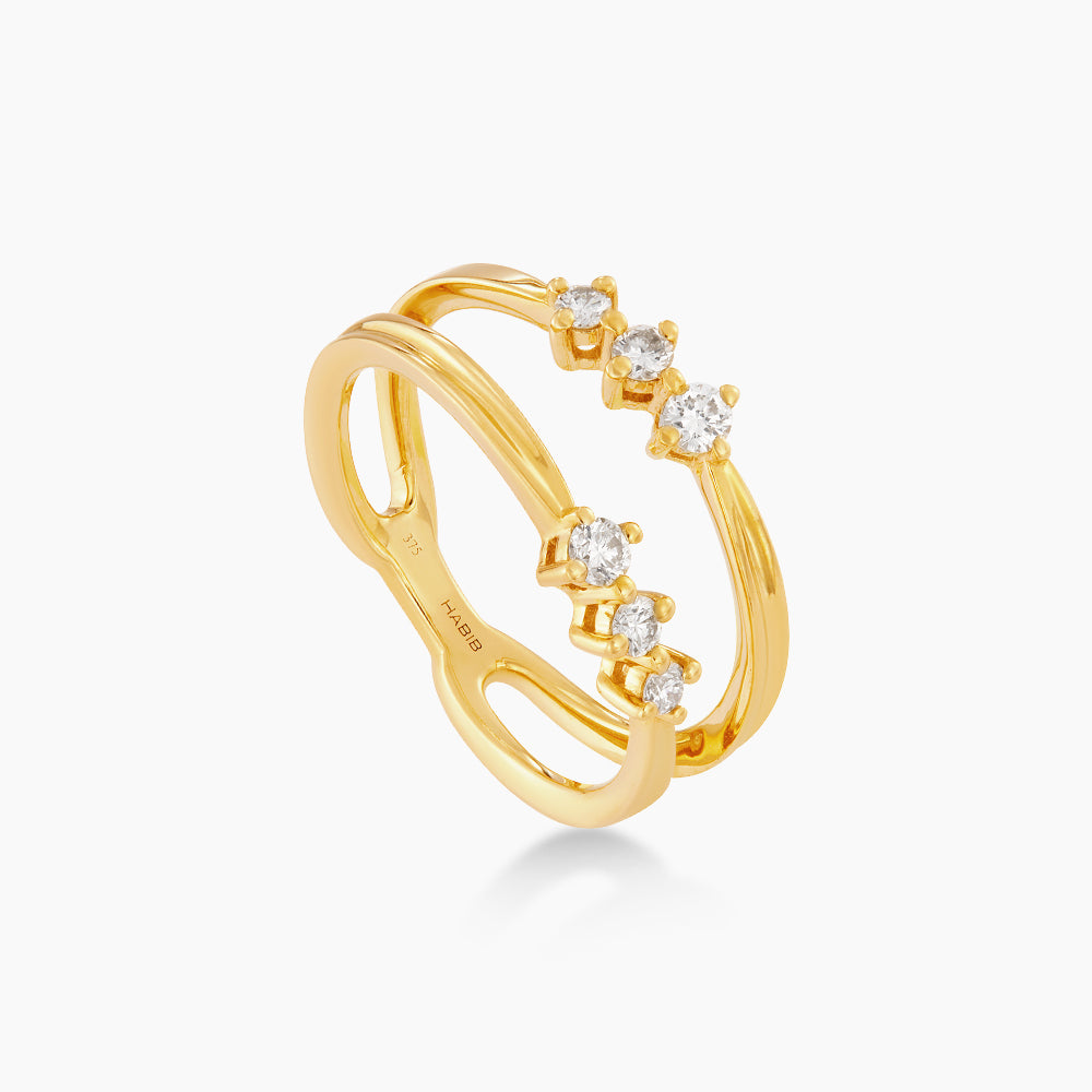 CHIC | Diamond Ring in 375/9K Yellow Gold 273320625