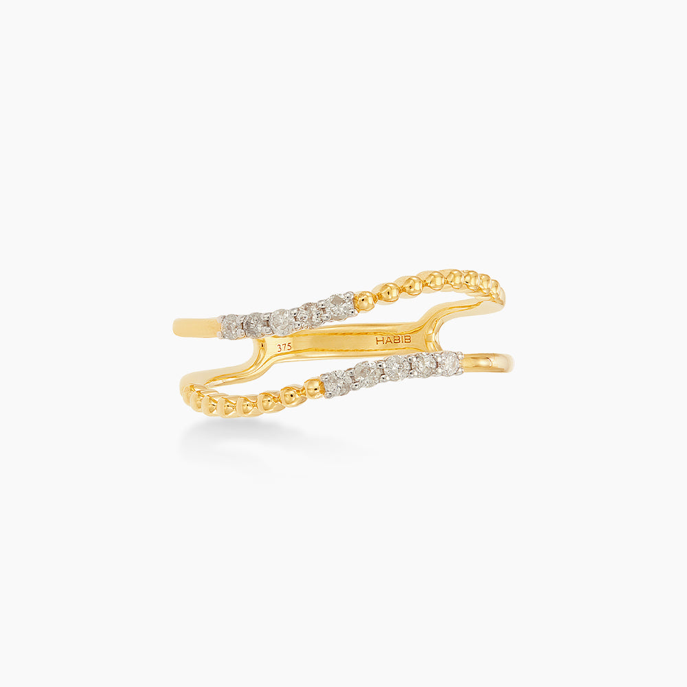 CHIC | Diamond Ring in 375/9K Yellow Gold 273340625