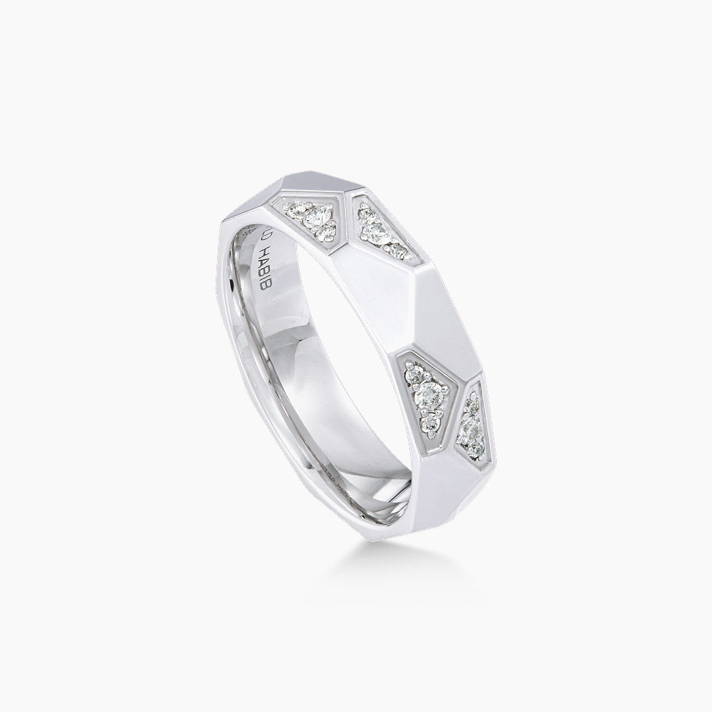 Diamond Men's Ring in 925 Silver Palladium 274111025(PLD)
