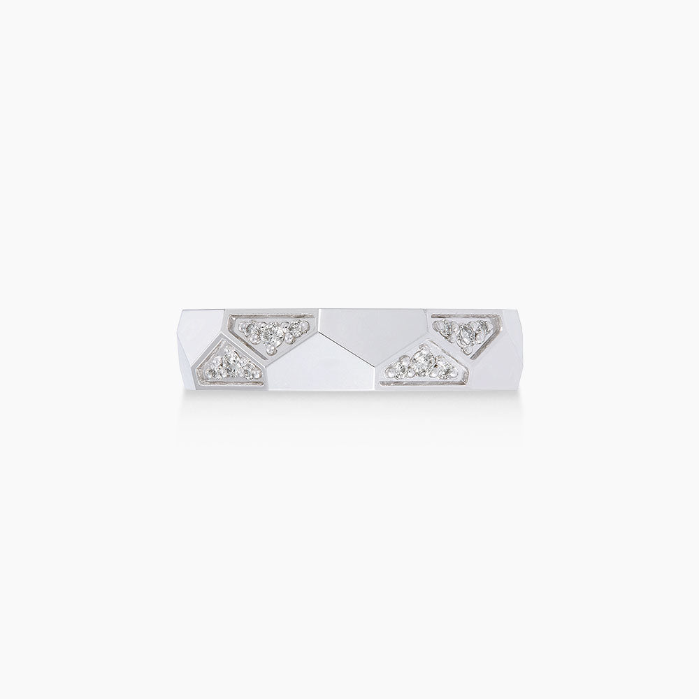 Diamond Men's Ring in 925 Silver Palladium 274111025(PLD)