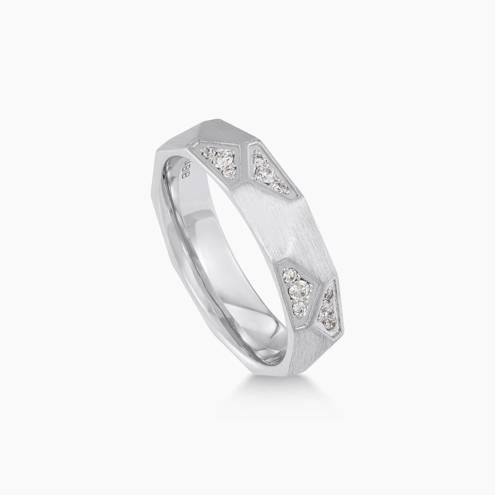 Diamond Men's Ring in 925 Silver Palladium 274121025(PLD)