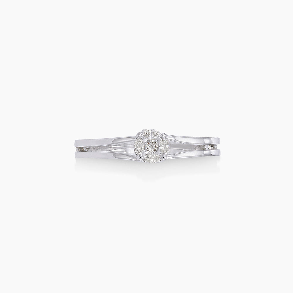 EMPRESS | Princess and Marquise Cut Diamond in 750/18K White Gold 274261225(WG)