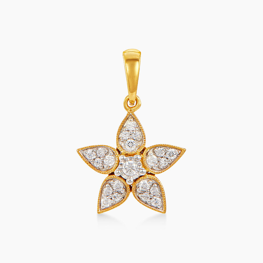 Diamond Necklace in 375/9K Yellow Gold 274320126(N)
