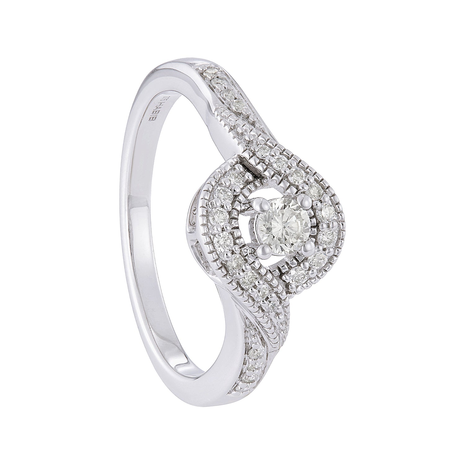 Diamond Ring in 375/9K White Gold 274400126