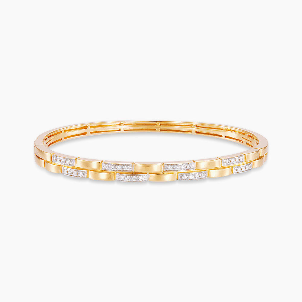 Diamond Bangle in 750/18K Yellow Gold 274420126(B)
