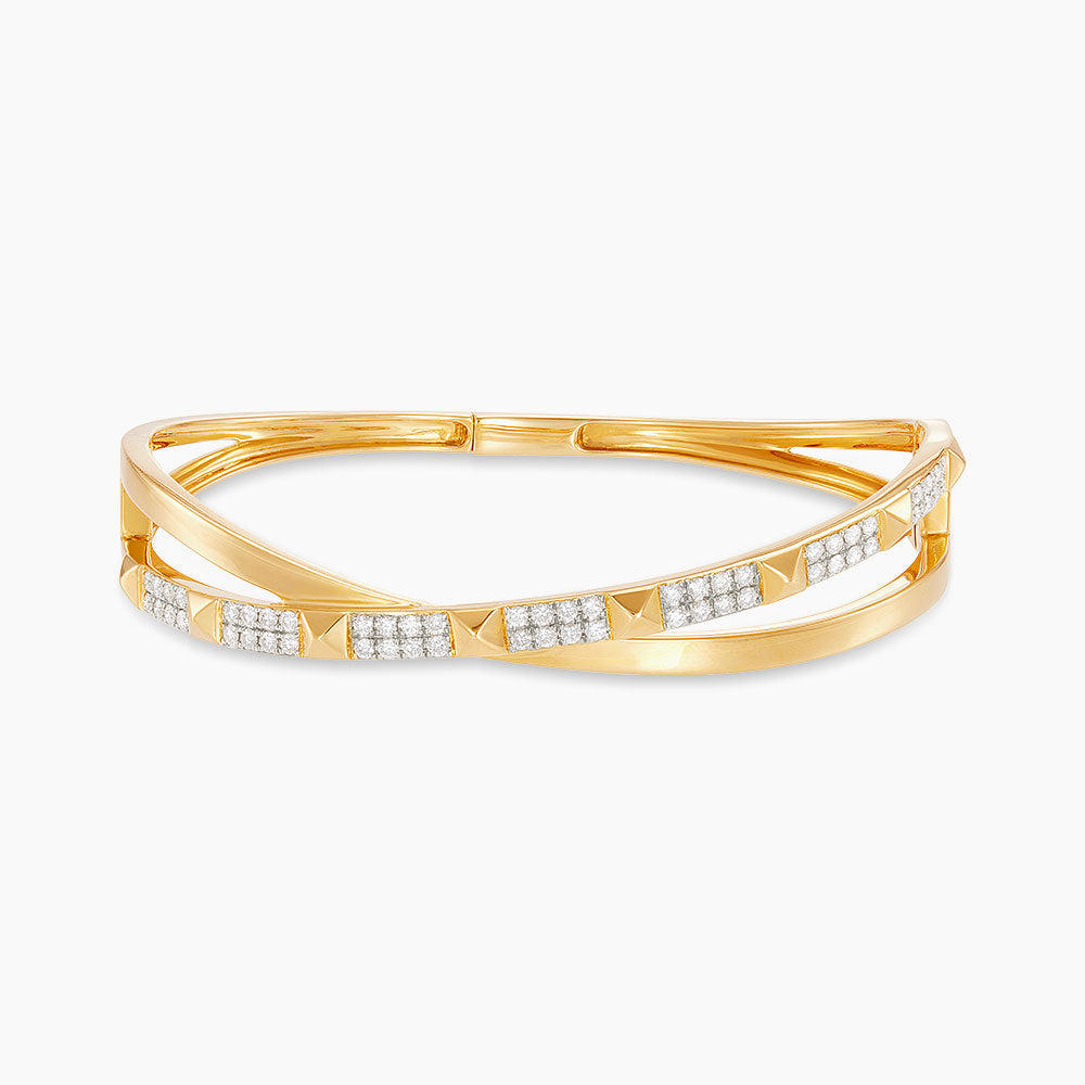 Diamond Bangle in 750/18K Yellow Gold 274480126(B)