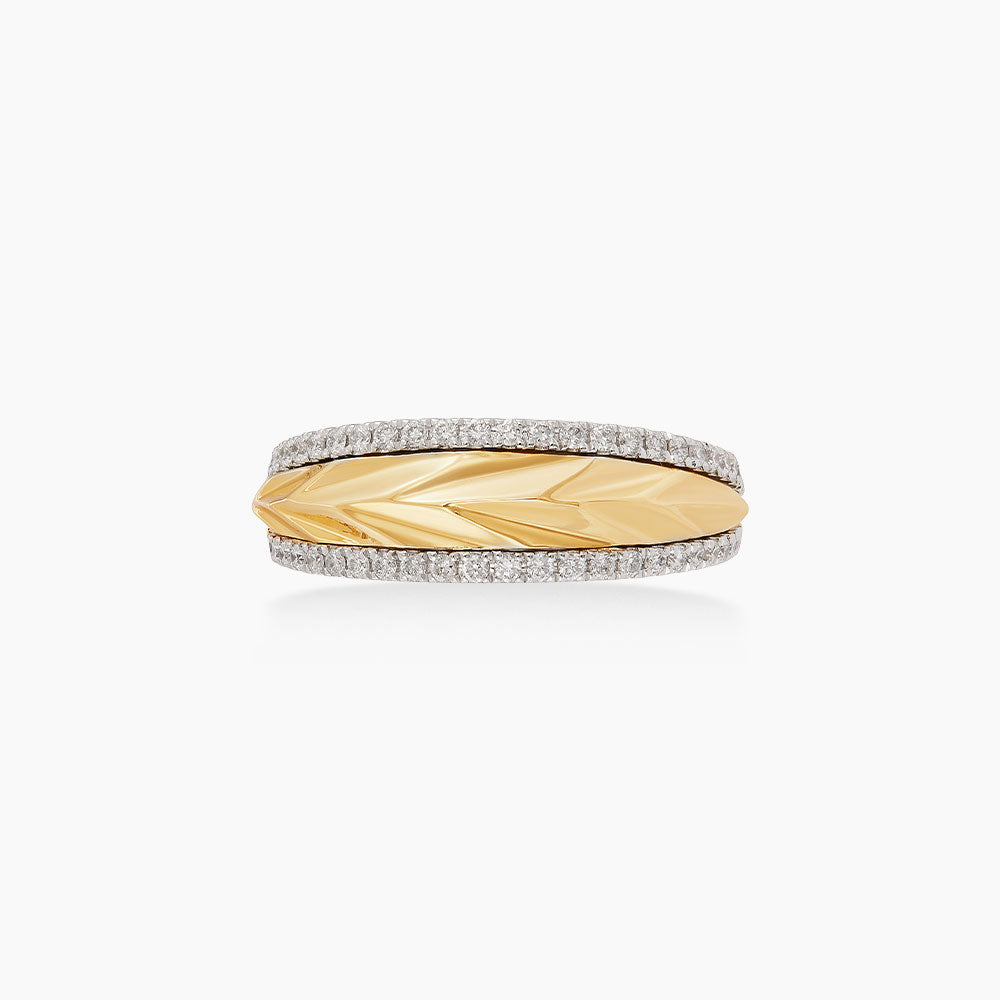 Diamond Ring in 375/9K Yellow and White Gold 274570226