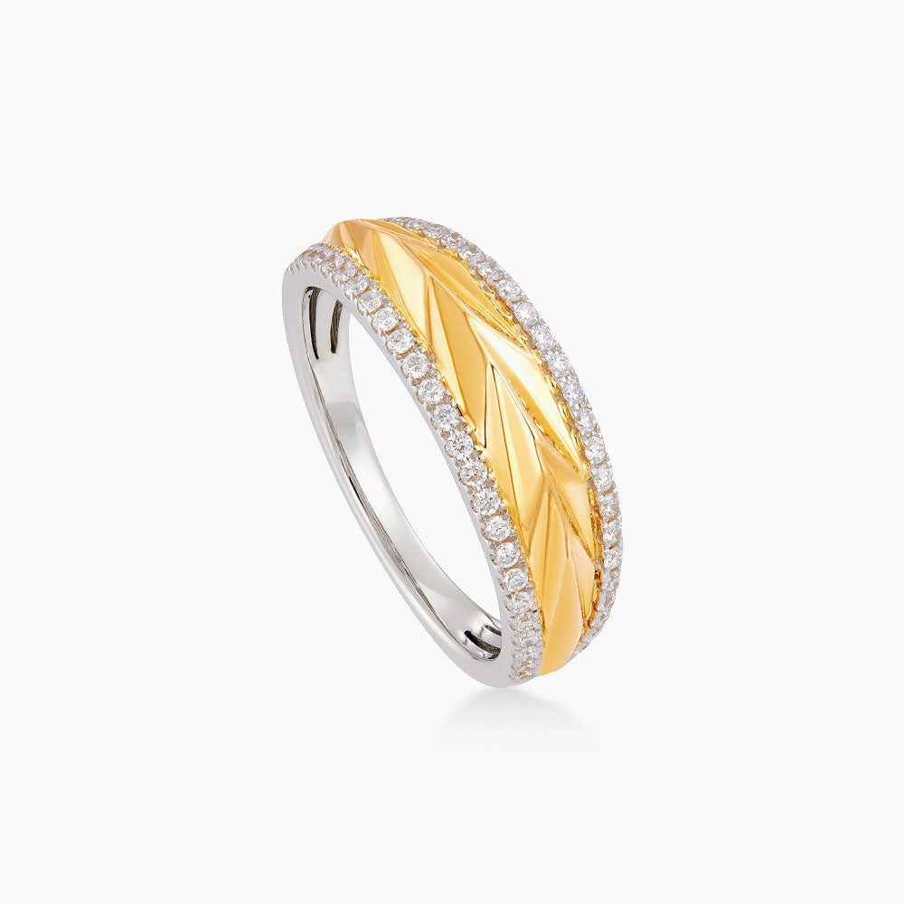 Diamond Ring in 375/9K Yellow and White Gold 274570226