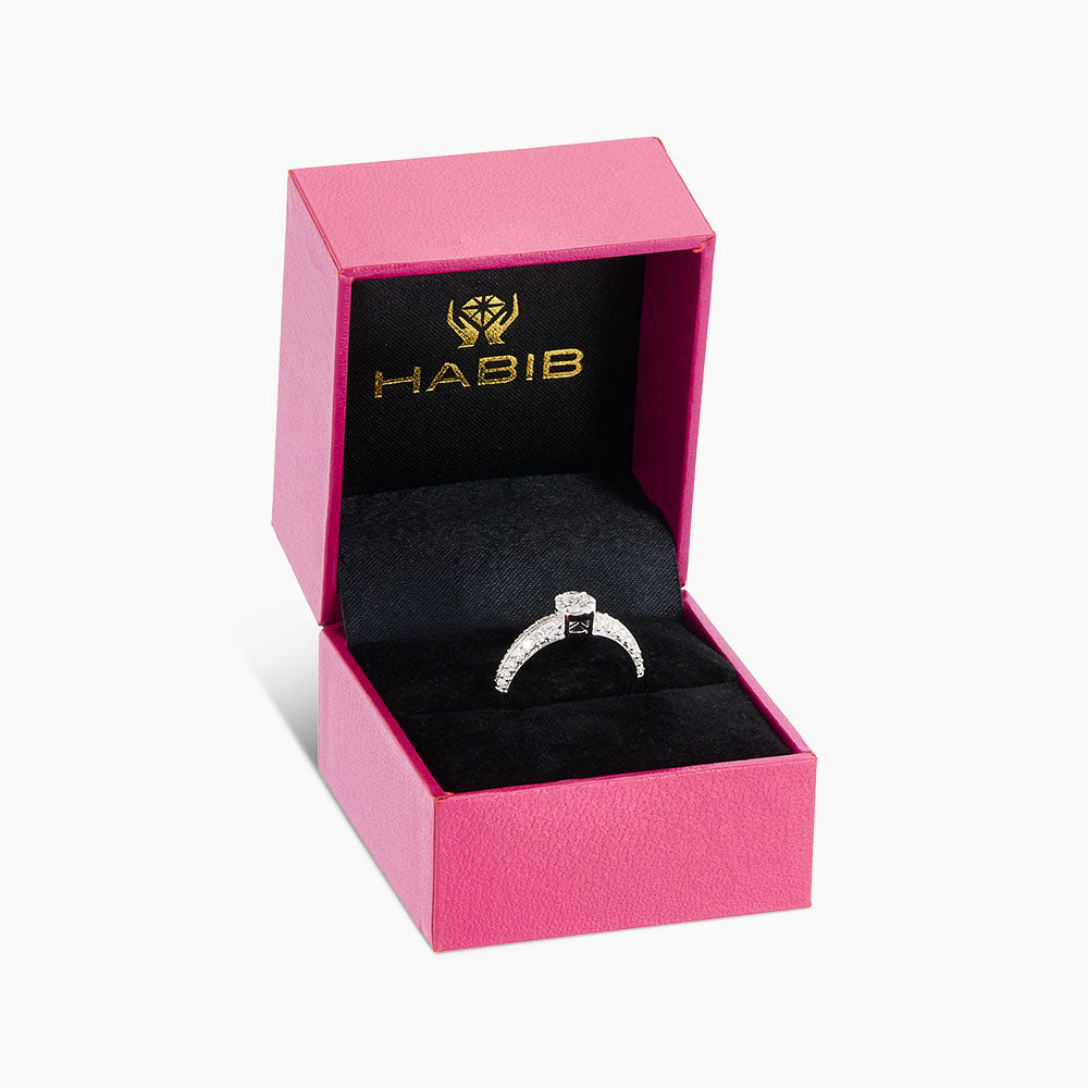 Empress | Marquise, Princess and Diamond Ring in 750/18K White Gold 274640226