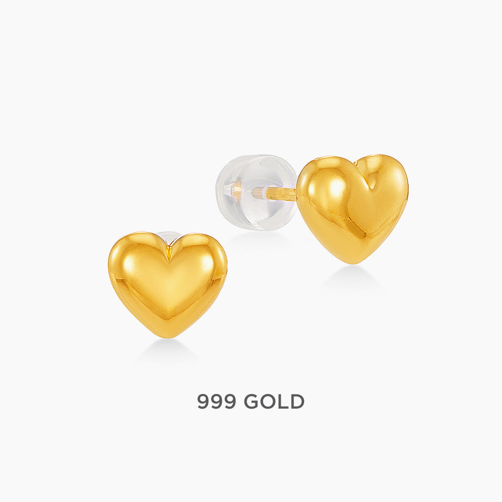 999/24K Yellow Gold Earrings 9300010Y
