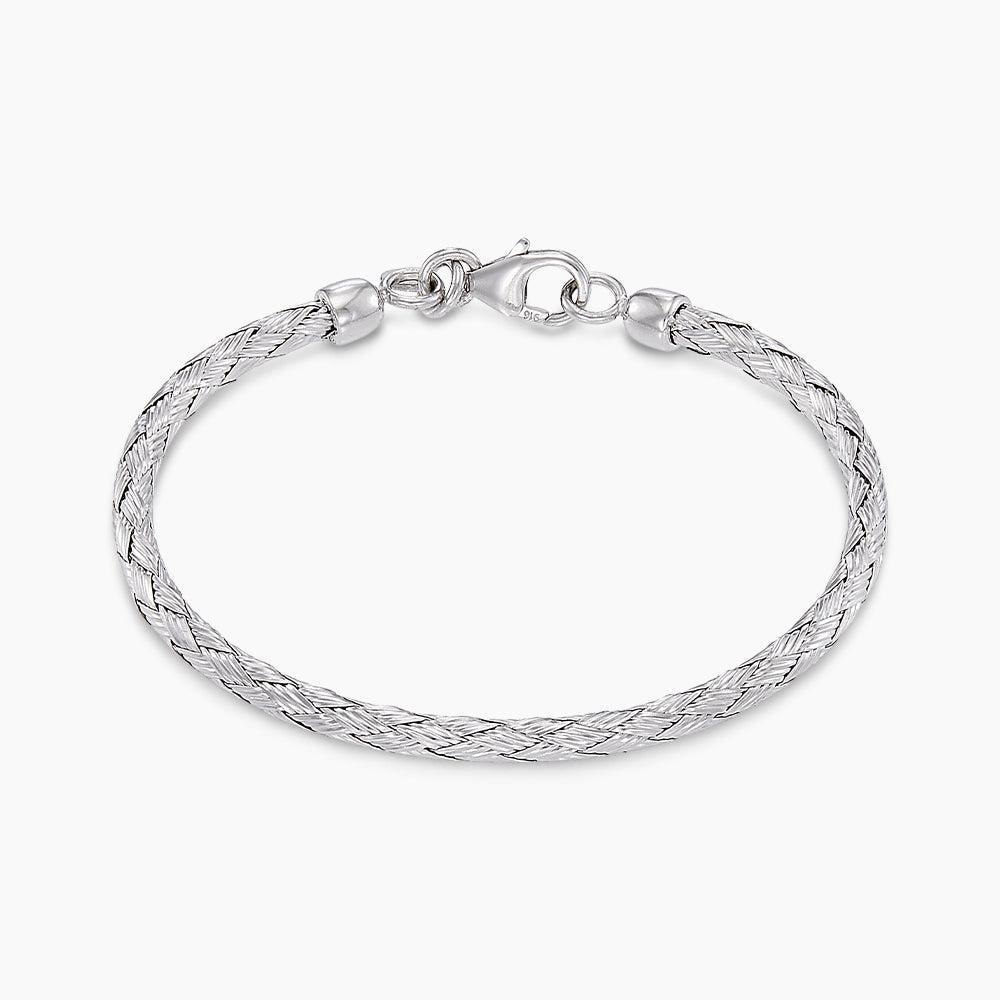 Oro Italia 916 White Gold Bangle GB94211025(2.5W)-BBY (22K Gold)