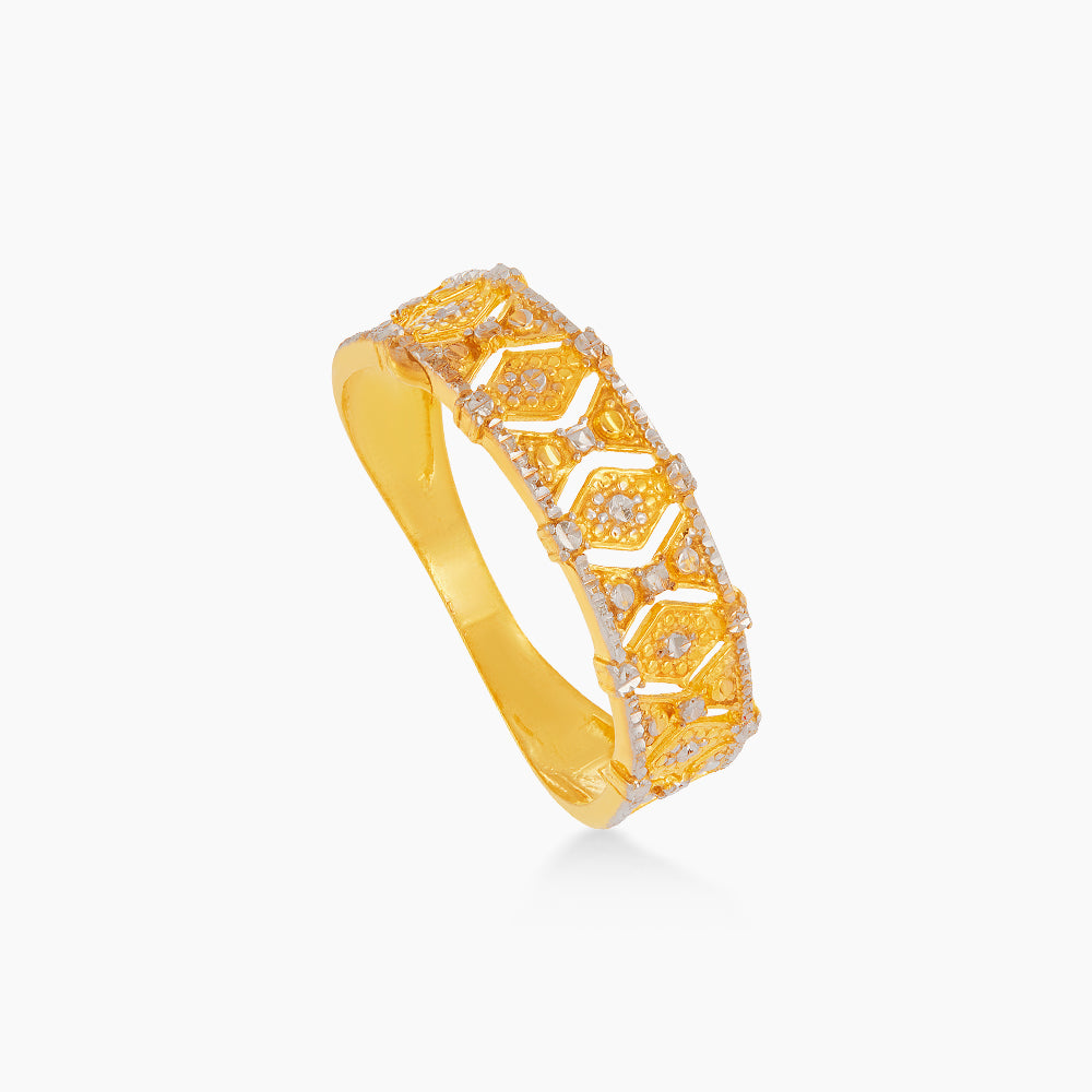 916/22K Yellow and White Gold Ring 6200330YW