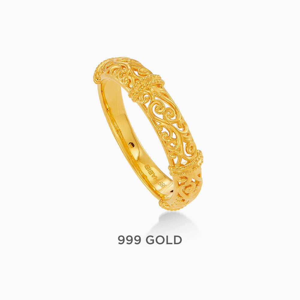 999/24K Yellow Gold Ring 9200037Y