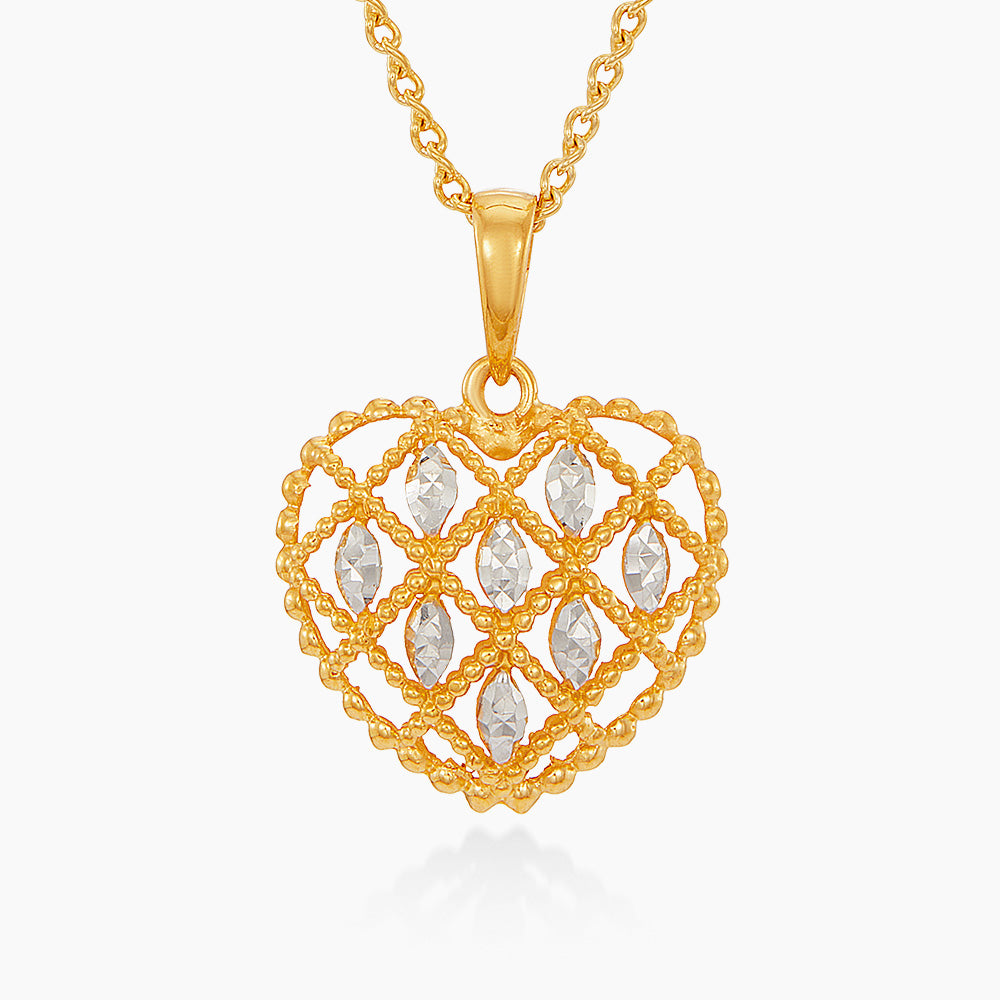 916/22K Yellow and White Gold Pendant 6400020YWS