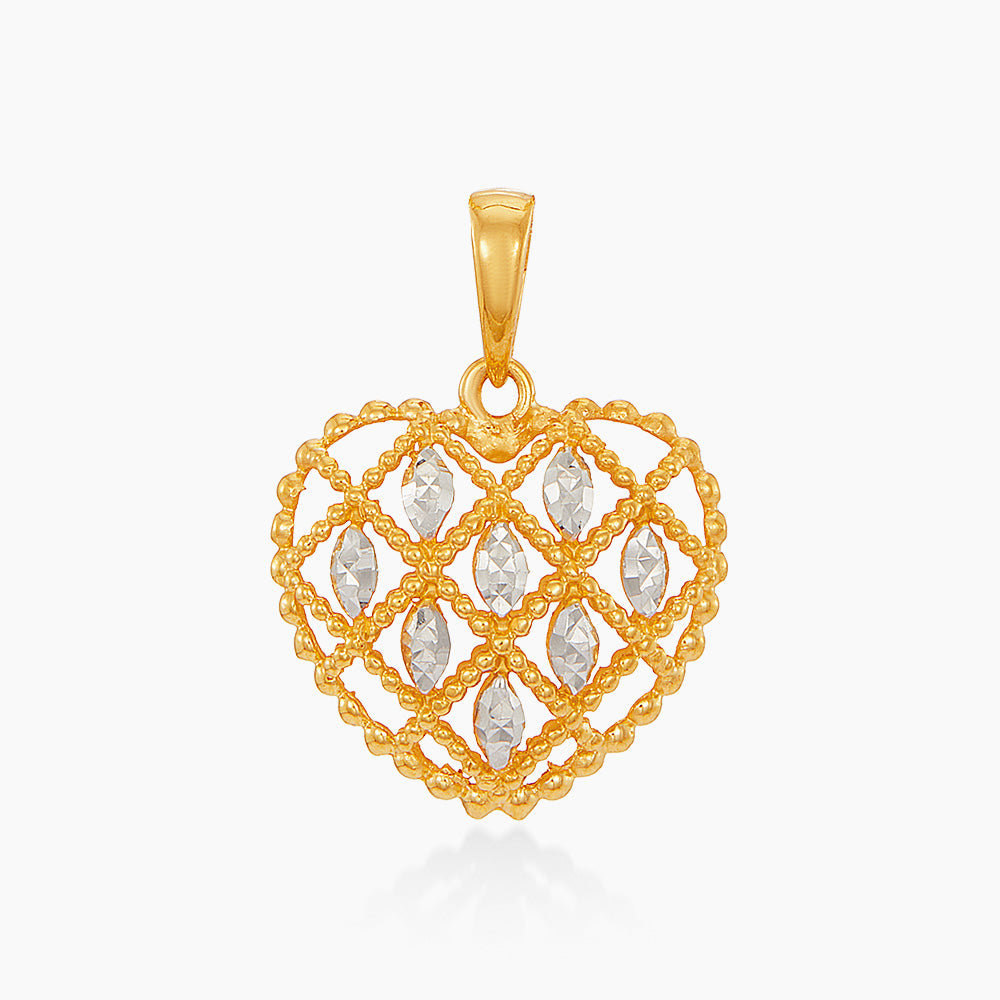 916/22K Yellow and White Gold Pendant 6400020YWS