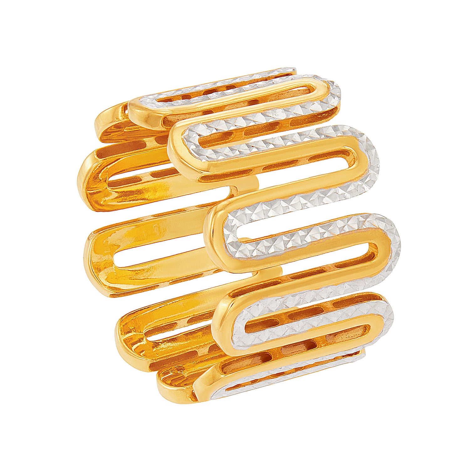 916/22K Yellow and White Gold Ring 6200005YW