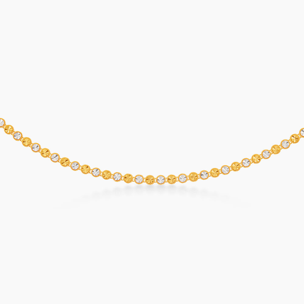 Oro Italia 916 Yellow and White Gold Bracelet GW55660526(YW)-BI (22K Gold)