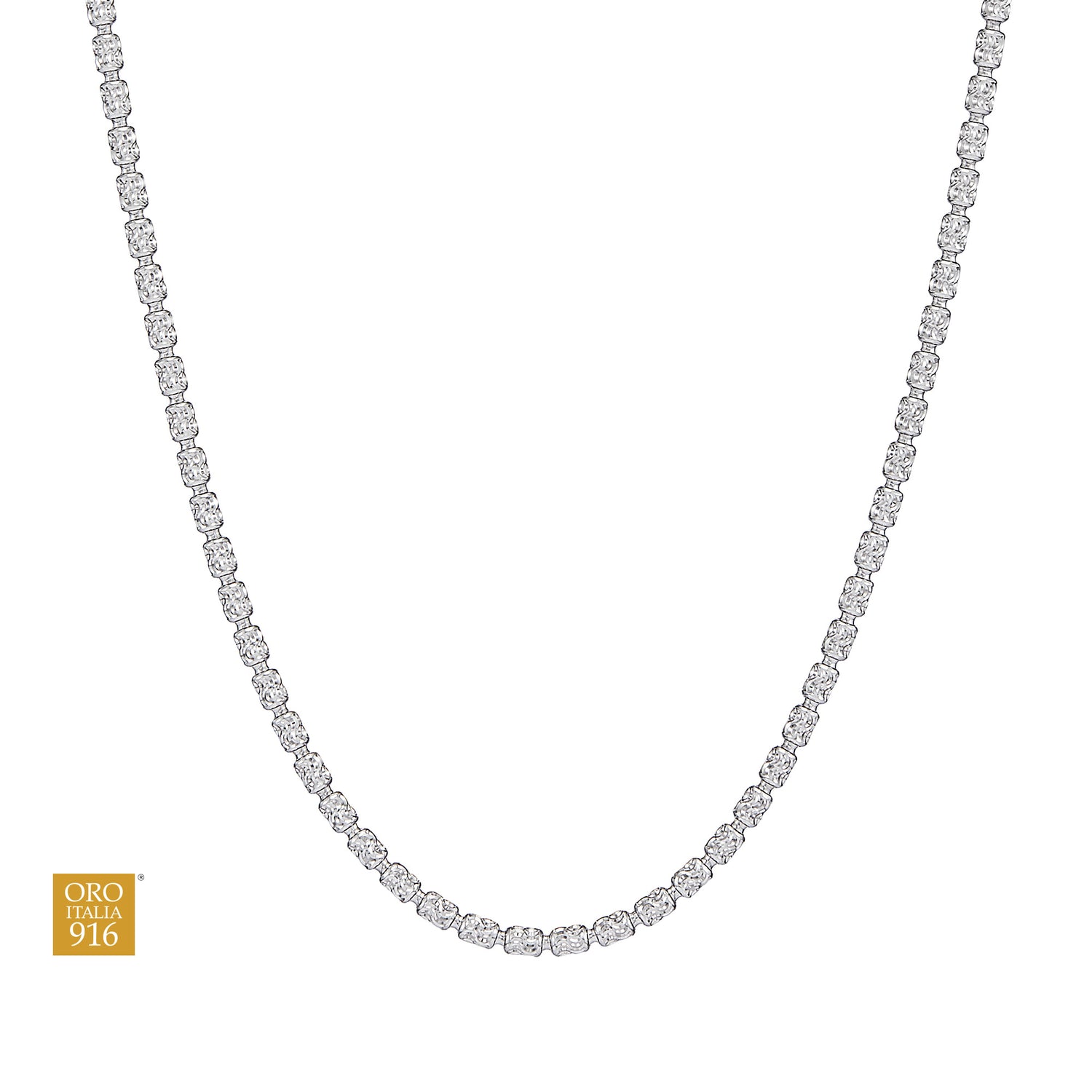 Oro Italia 916 White Gold Necklace GC30861025(34W) (22K Gold)