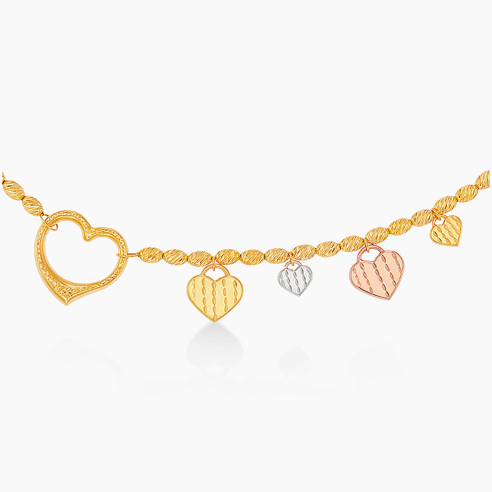 Oro Italia 916 Yellow, White and Rose Gold Bracelet GW55300126-TI (22K Gold)