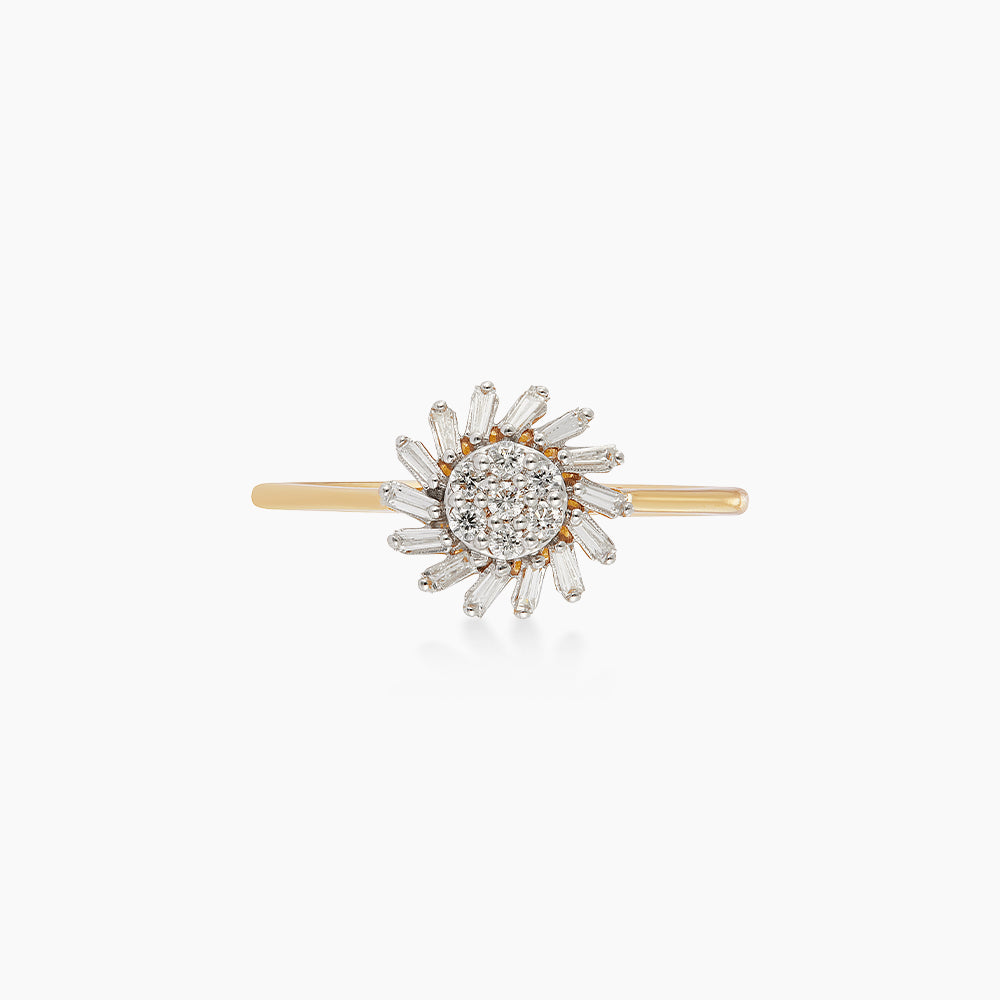 Tapered and Diamond Ring in 375/9K Yellow Gold 275310626(R)
