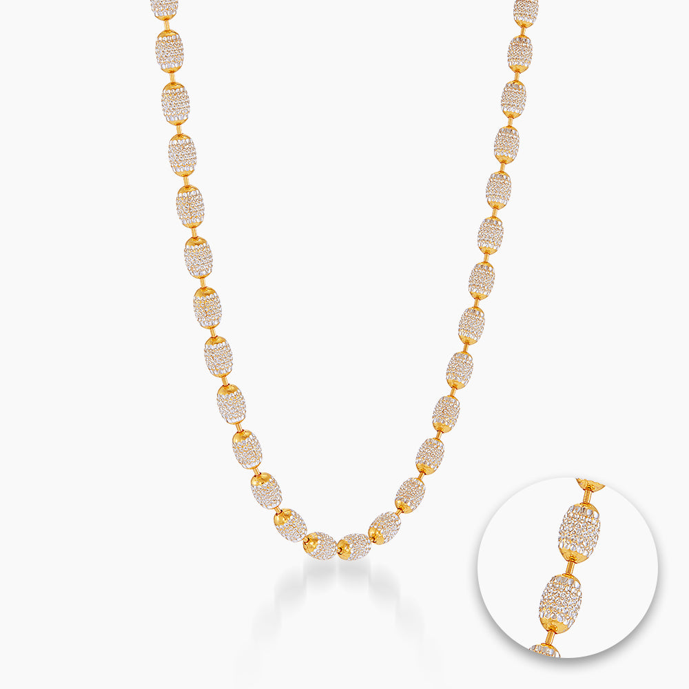 Oro Italia 916 Yellow and White Gold Necklace GC33320326(500YW)-BI (22K Gold)