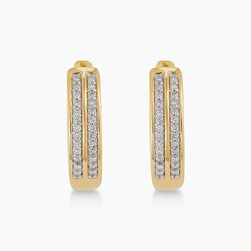 Diamond Earrings in 375/9K Yellow Gold 458330126(YG)