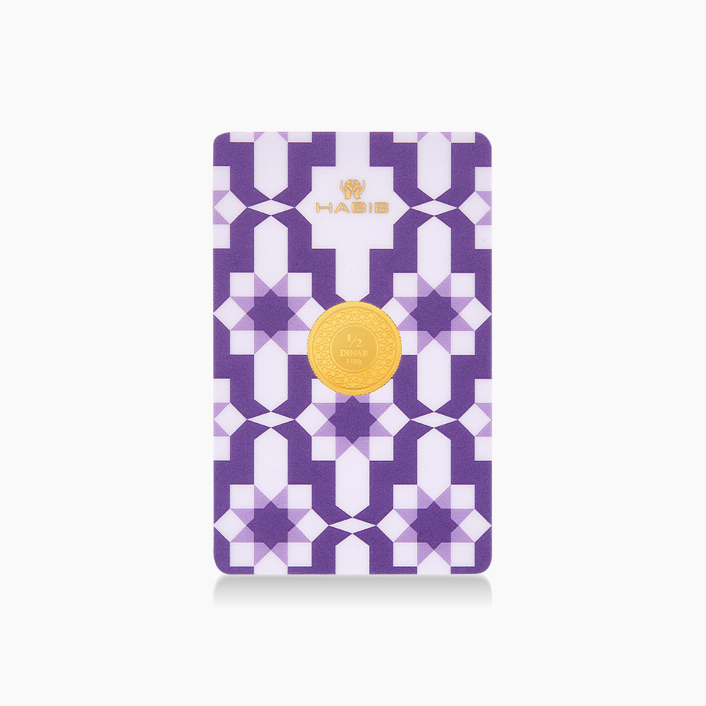 HABIB 1/2 Dinar 2.125g 999.9 Gold (Purple)