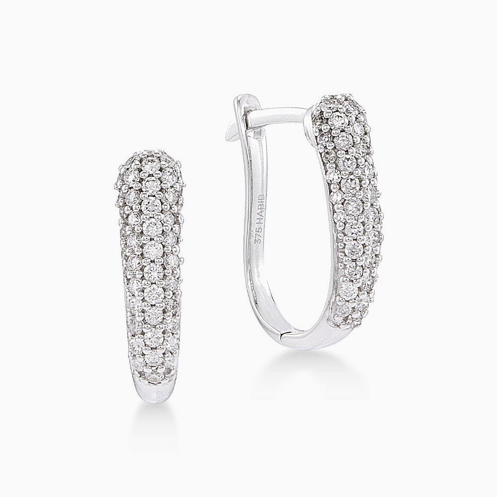 Diamond Earring in 375/9K White Gold 458360226(WG)