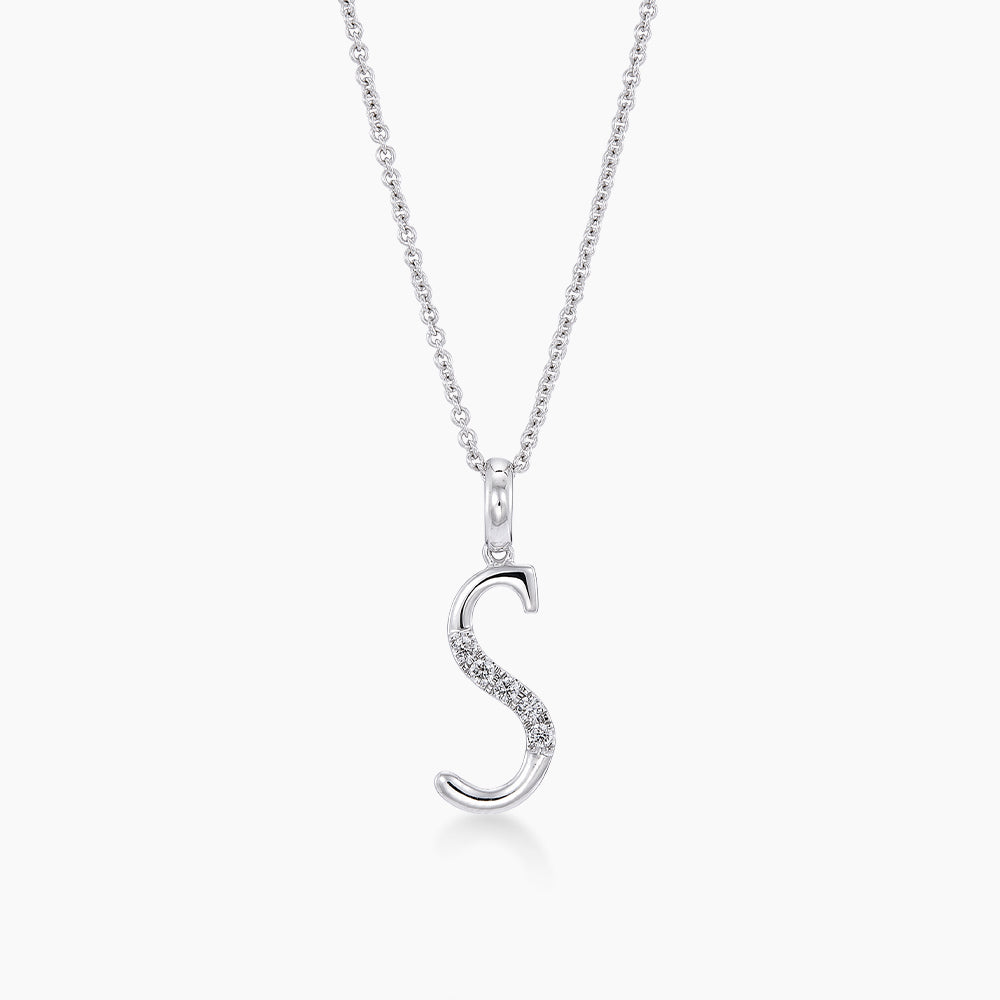Diamond Necklace in 375/9K White Gold 560211023(S)-WG