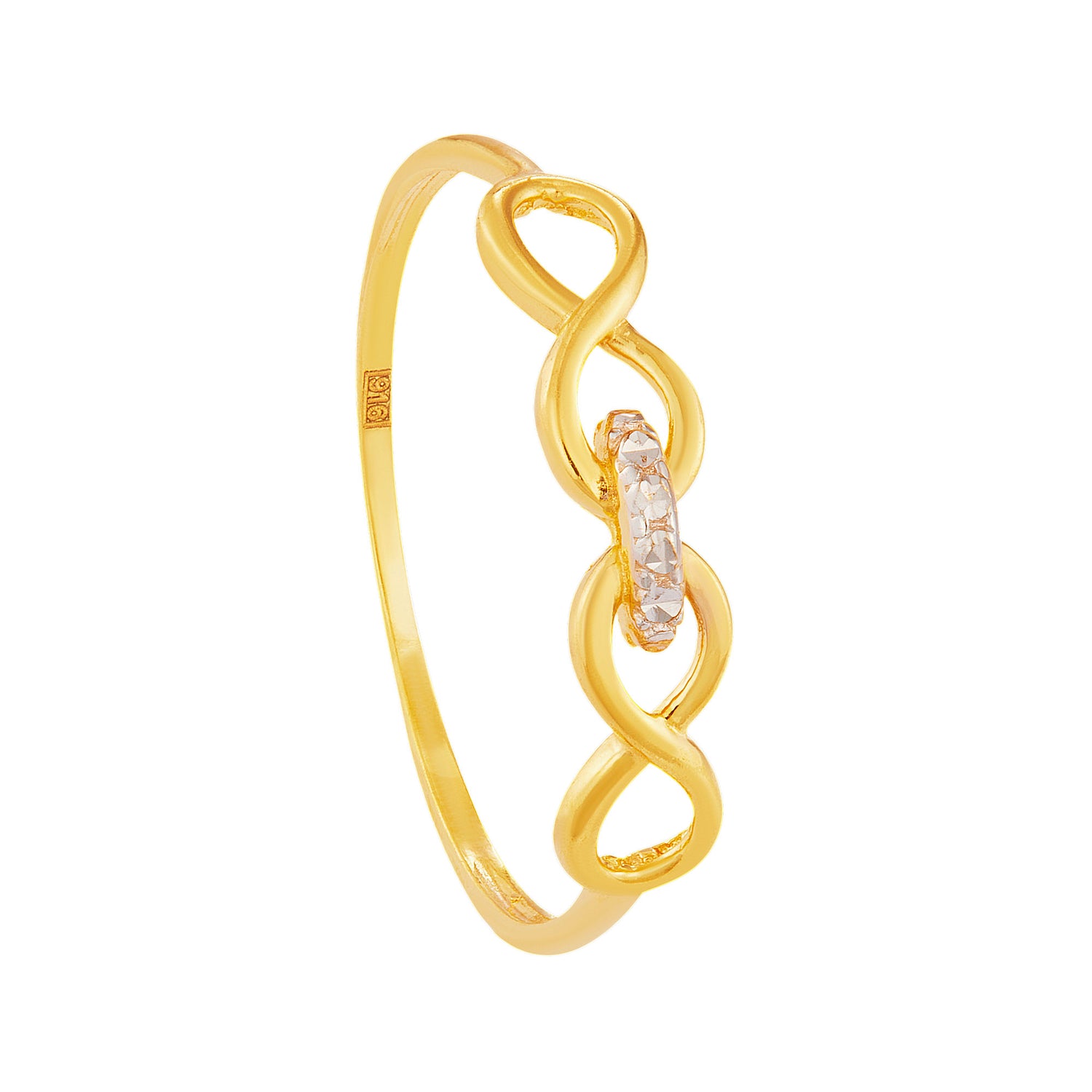 916/22K Yellow and White Gold Ring 6200072YW