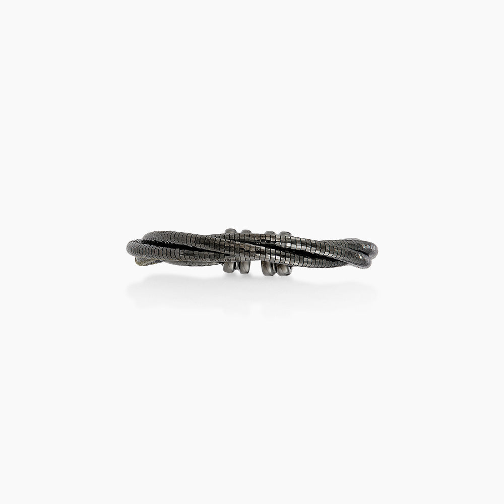 CAVO | Oro Italia 916 Gold Ring (Black) GR57440526(3BLK) (22K Gold)