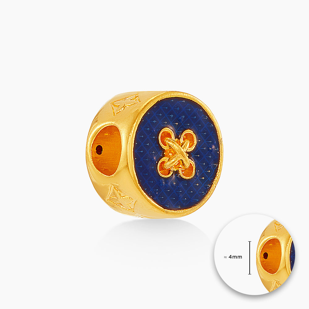 916/22K Yellow Gold Charm (Blue) 6800208Y
