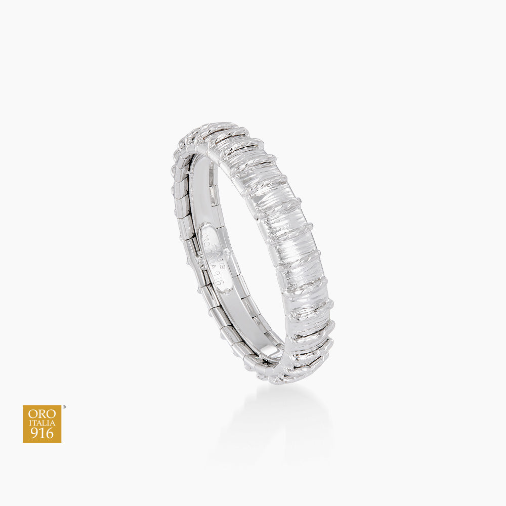 Oro Italia 916 White Gold Ring GR62120426(4W) (22K Gold)