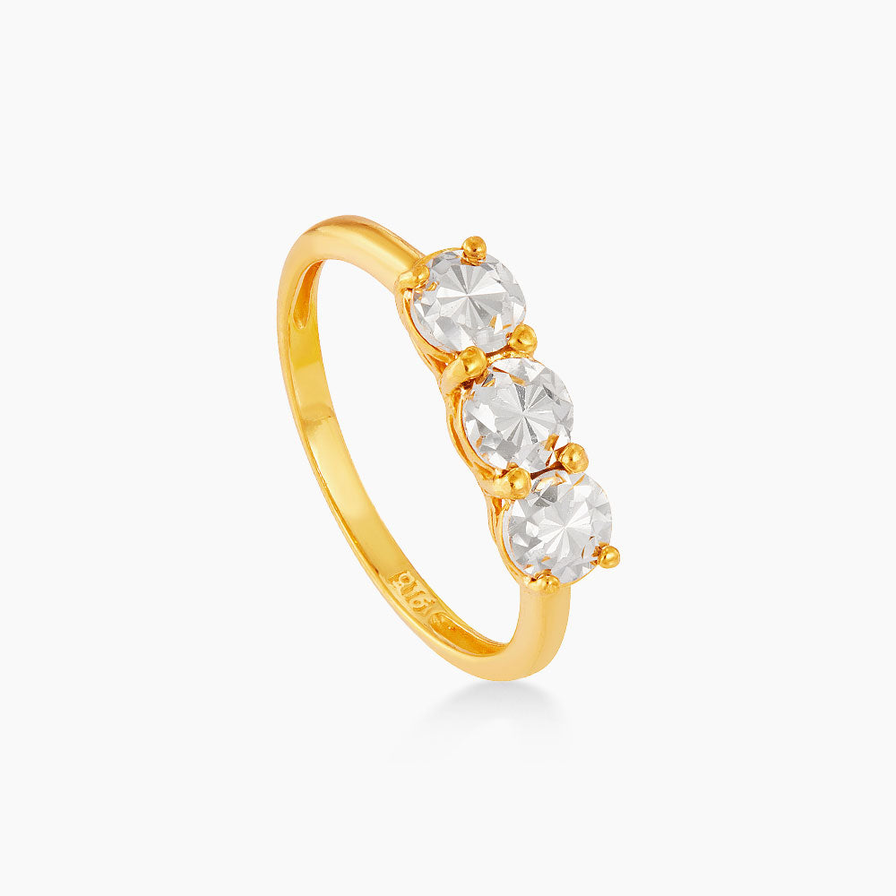 916/22K Yellow and White Gold Ring 6200002YW3