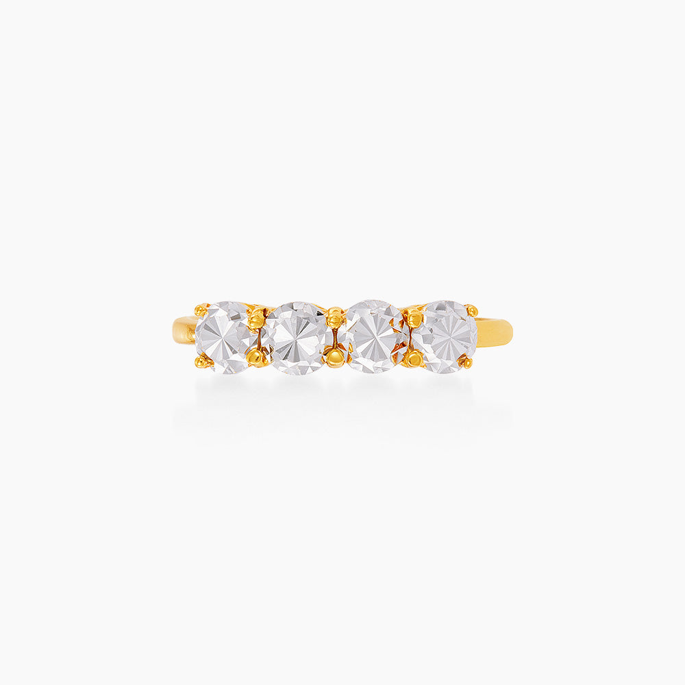 916/22K Yellow and White Gold Ring 6200002YW4