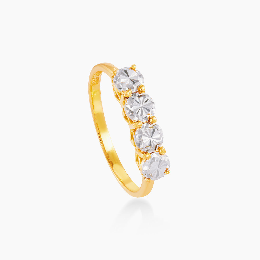 916/22K Yellow and White Gold Ring 6200002YW4