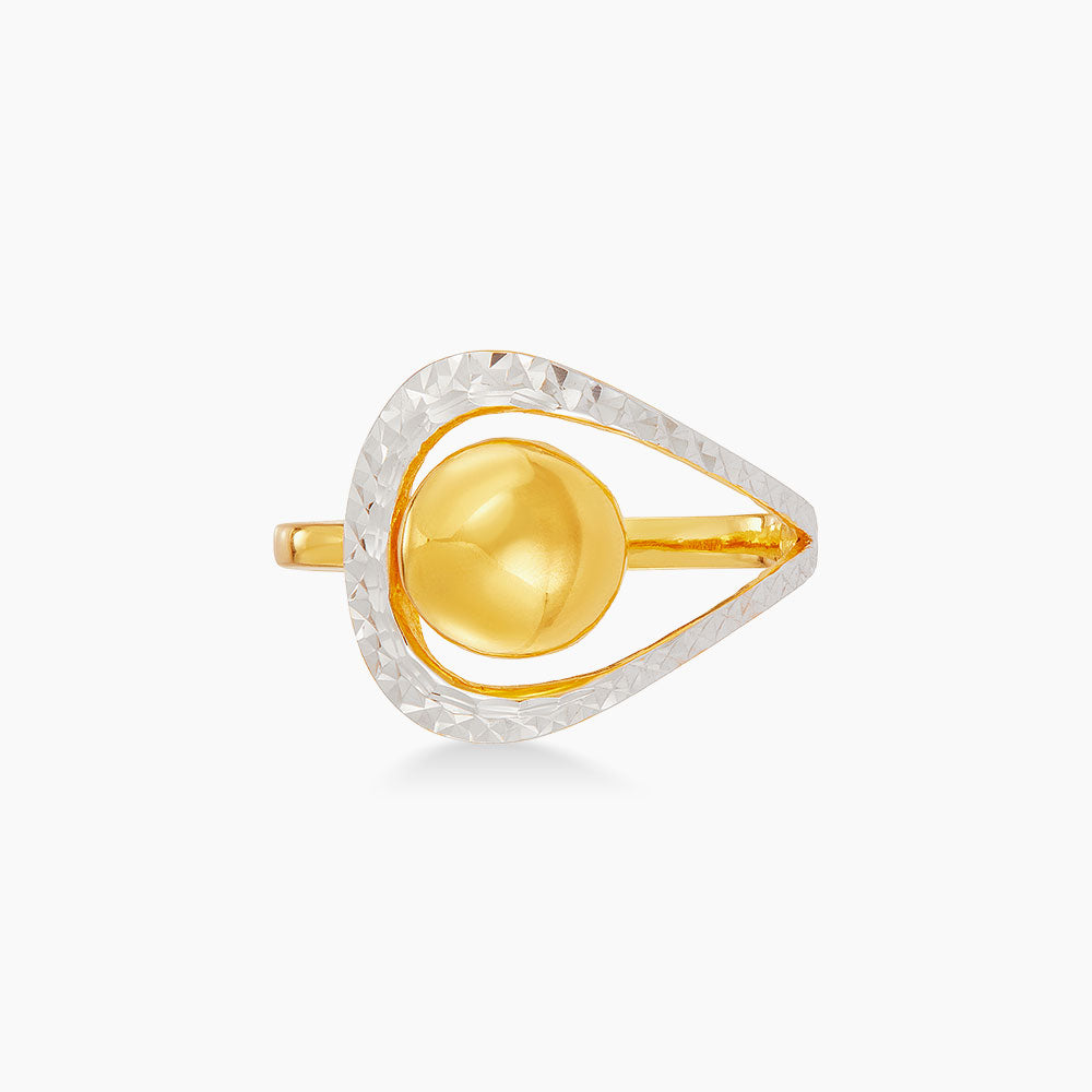 916/22K Yellow and White Gold Ring 6200003YW