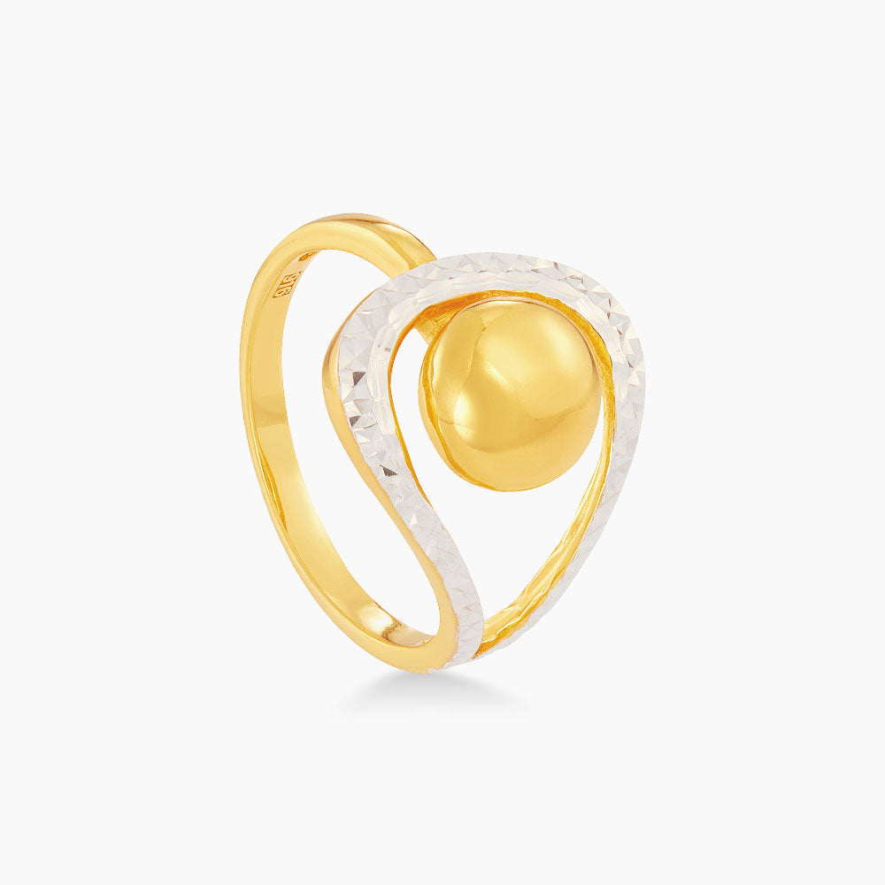 916/22K Yellow and White Gold Ring 6200003YW