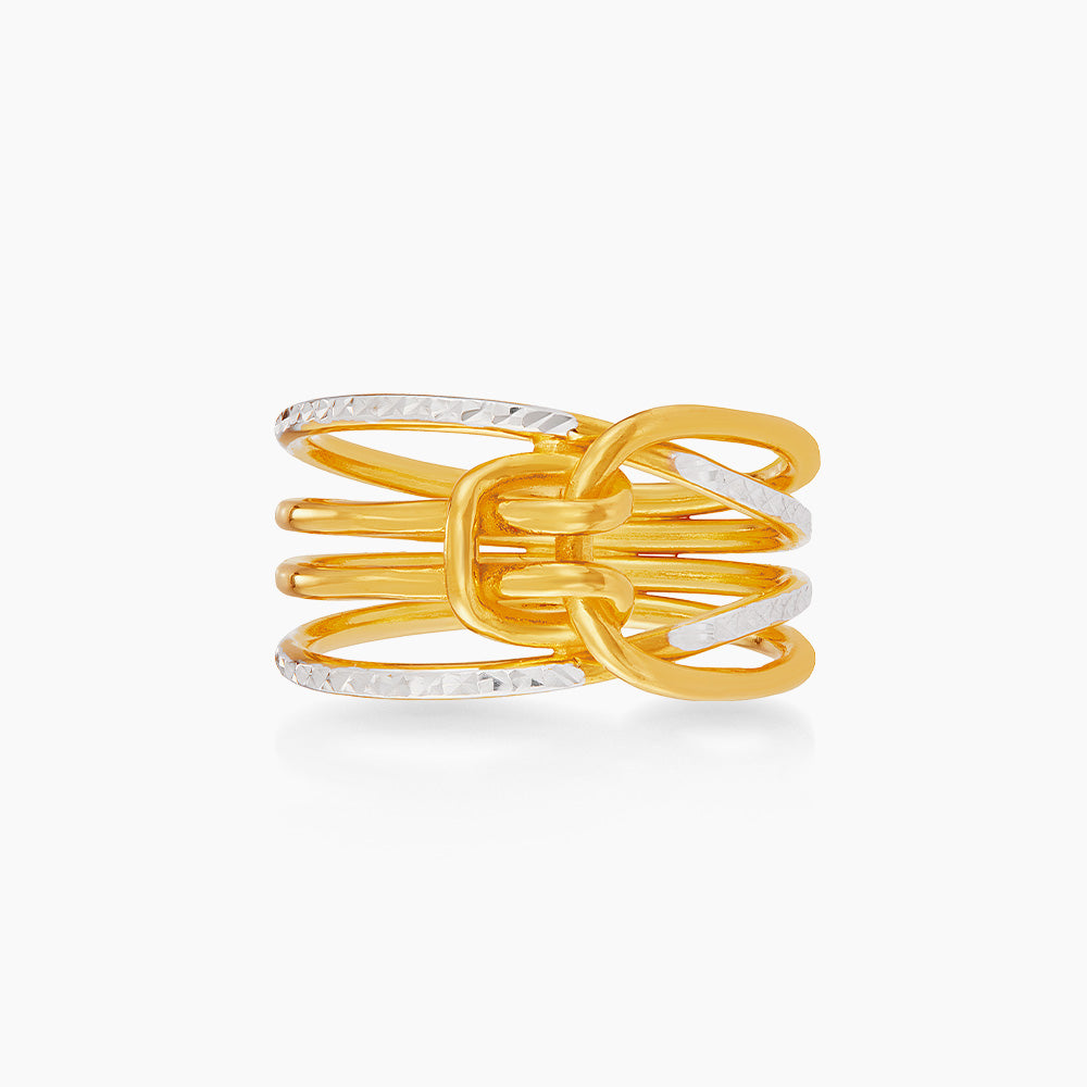 916/22K Yellow and White Gold Ring 6200004YW