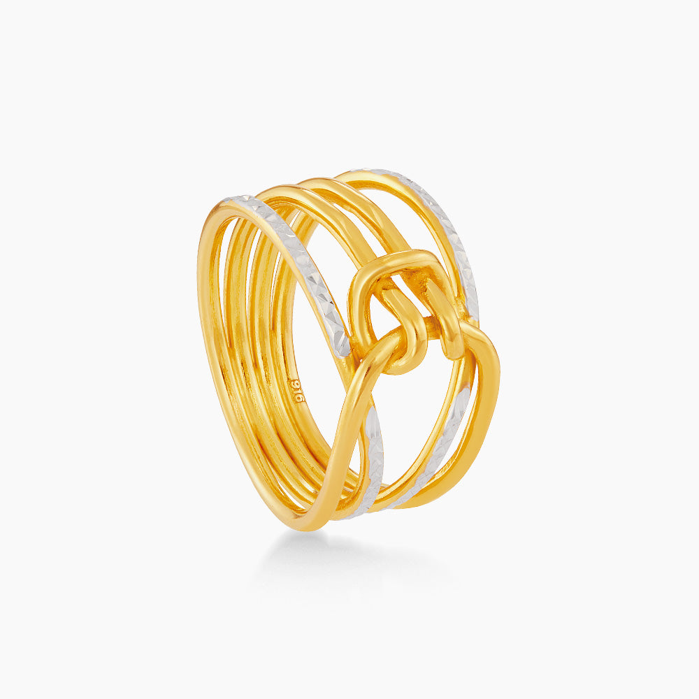 916/22K Yellow and White Gold Ring 6200004YW