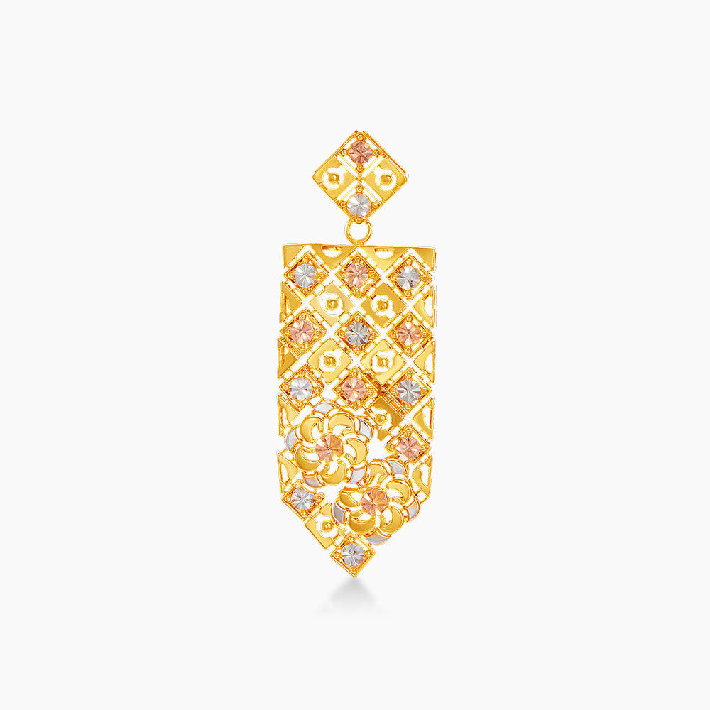 916/22K Yellow, White and Rose Gold Pendant 6200011YWR(P2)