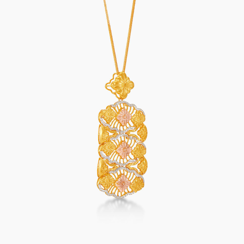 916/22K Yellow, White and Rose Gold Pendant 6200012YWR(P1)