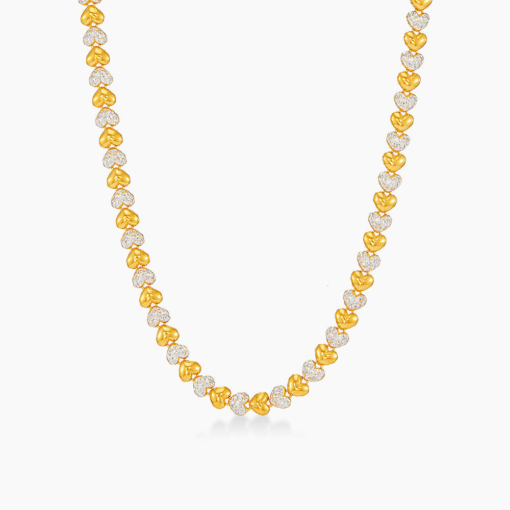 916/22K Yellow and White Gold Necklace 6200013YW(N)
