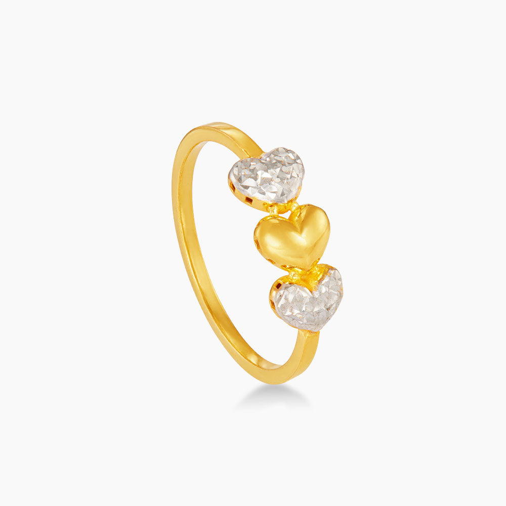916/22K Yellow and White Gold Ring 6200013YW(R)