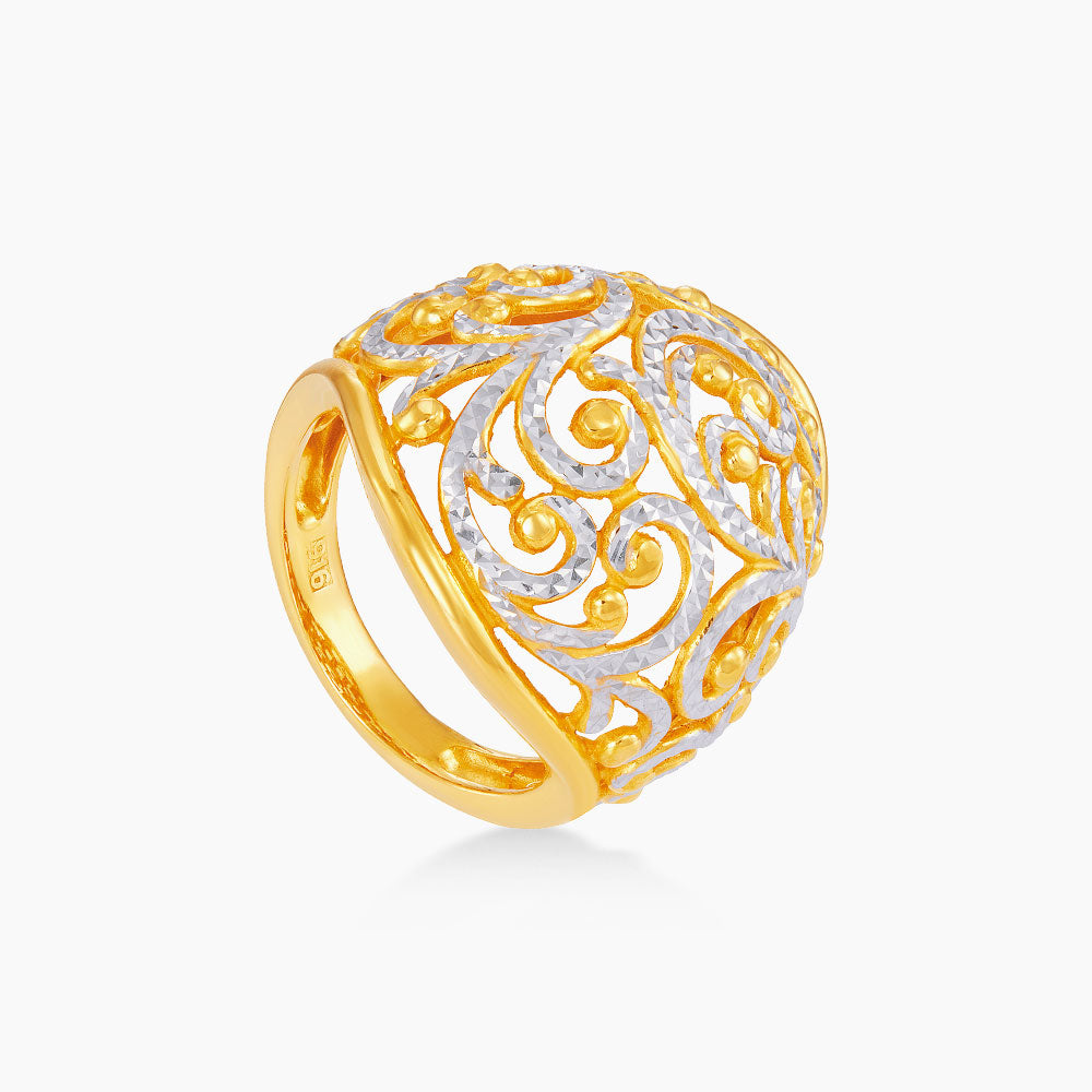 916/22K Yellow and White Gold Ring 6200017YW