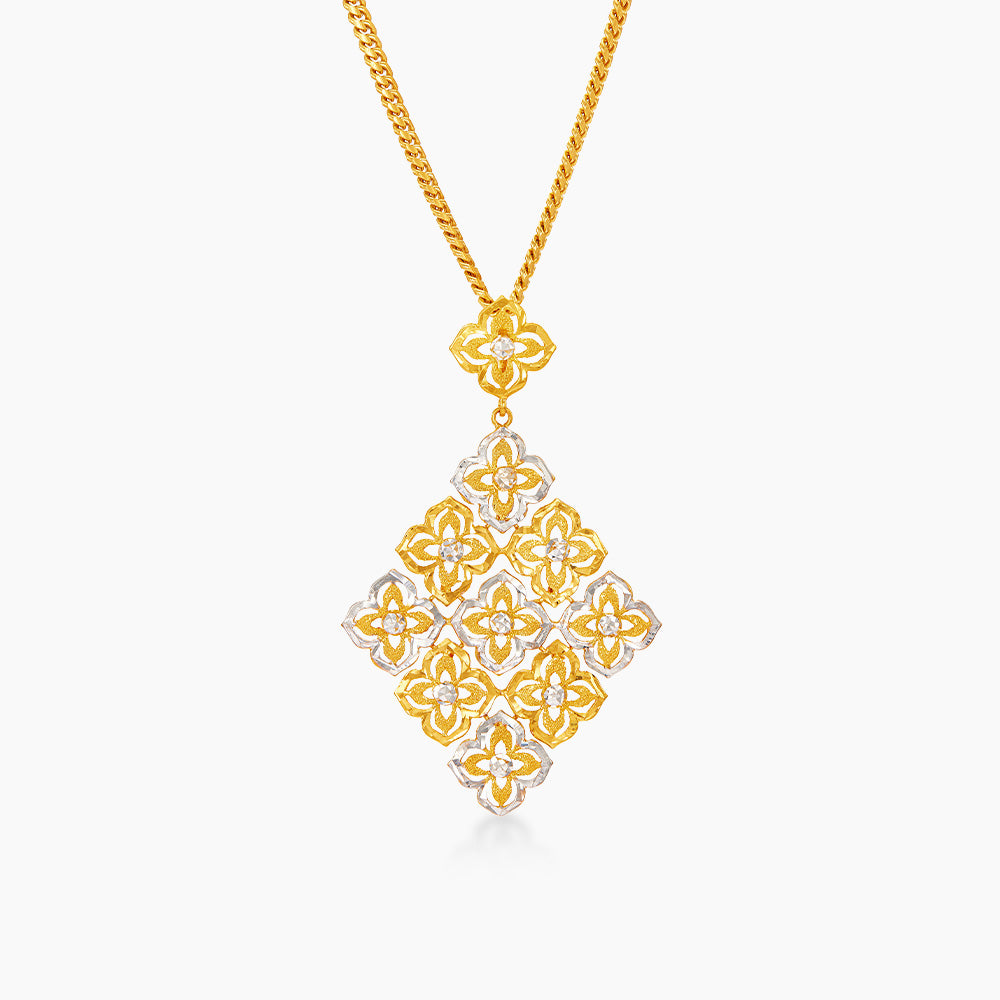 916/22K Yellow and White Gold Pendant 6200022YWL(P)
