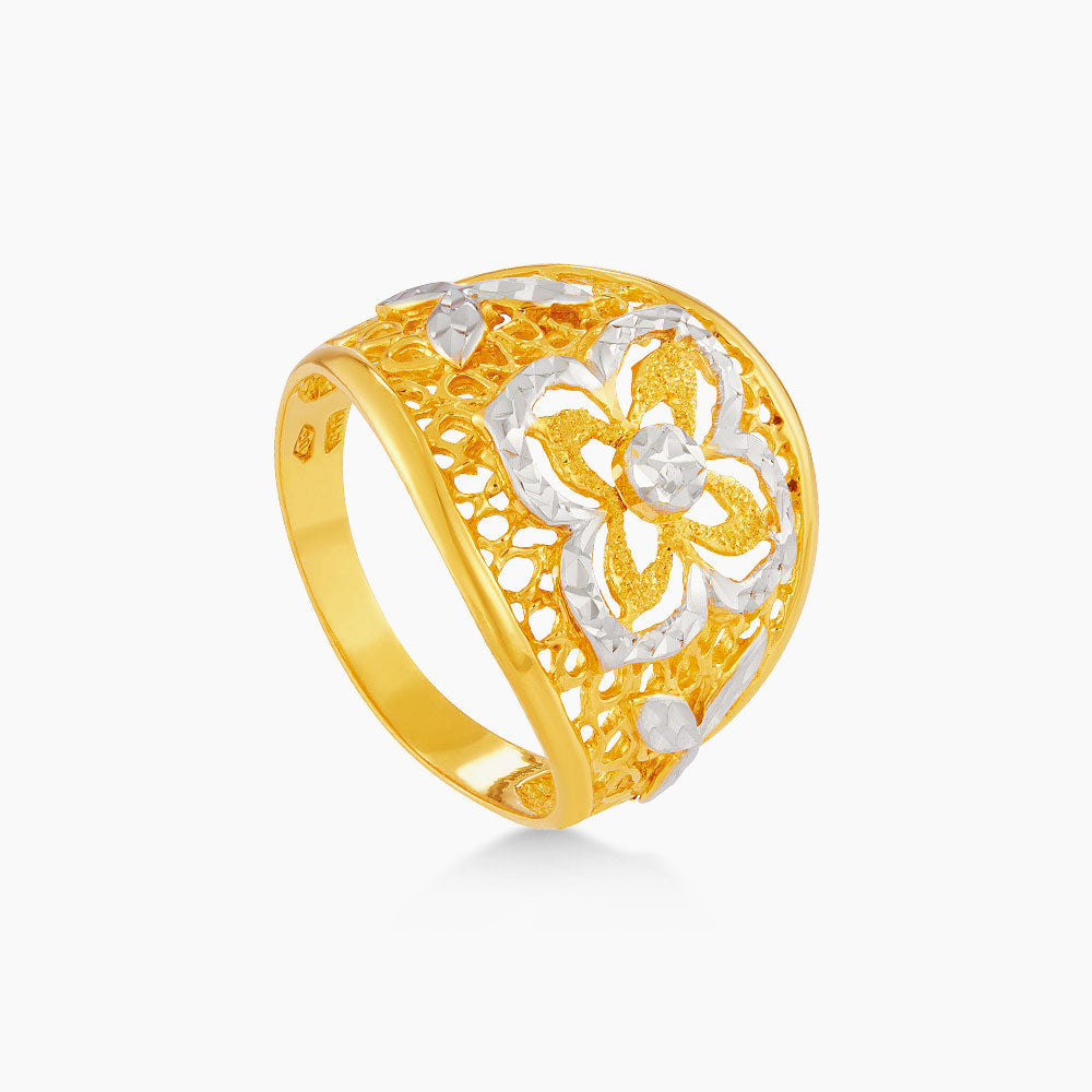 916/22K Yellow and White Gold Ring 6200022YW(R2)