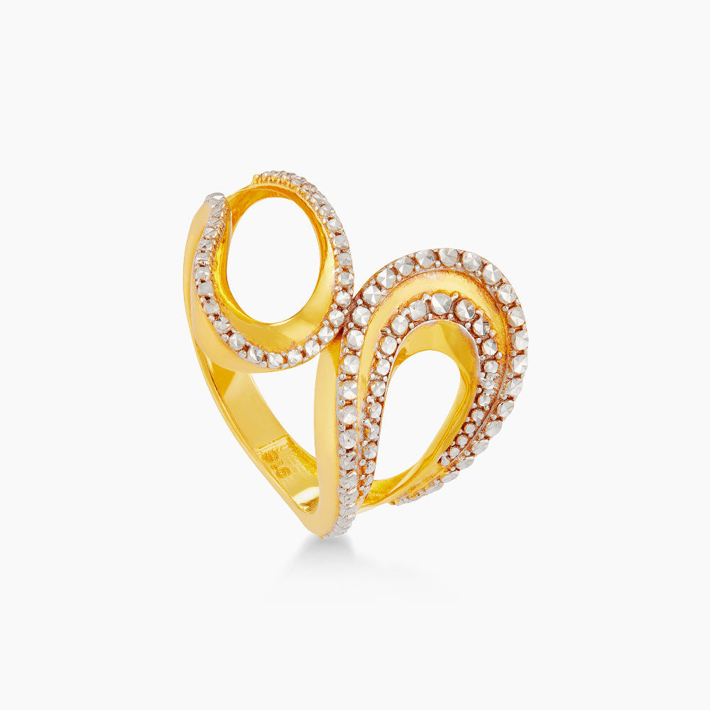 916/22K Yellow and White Gold Ring 6200036YW