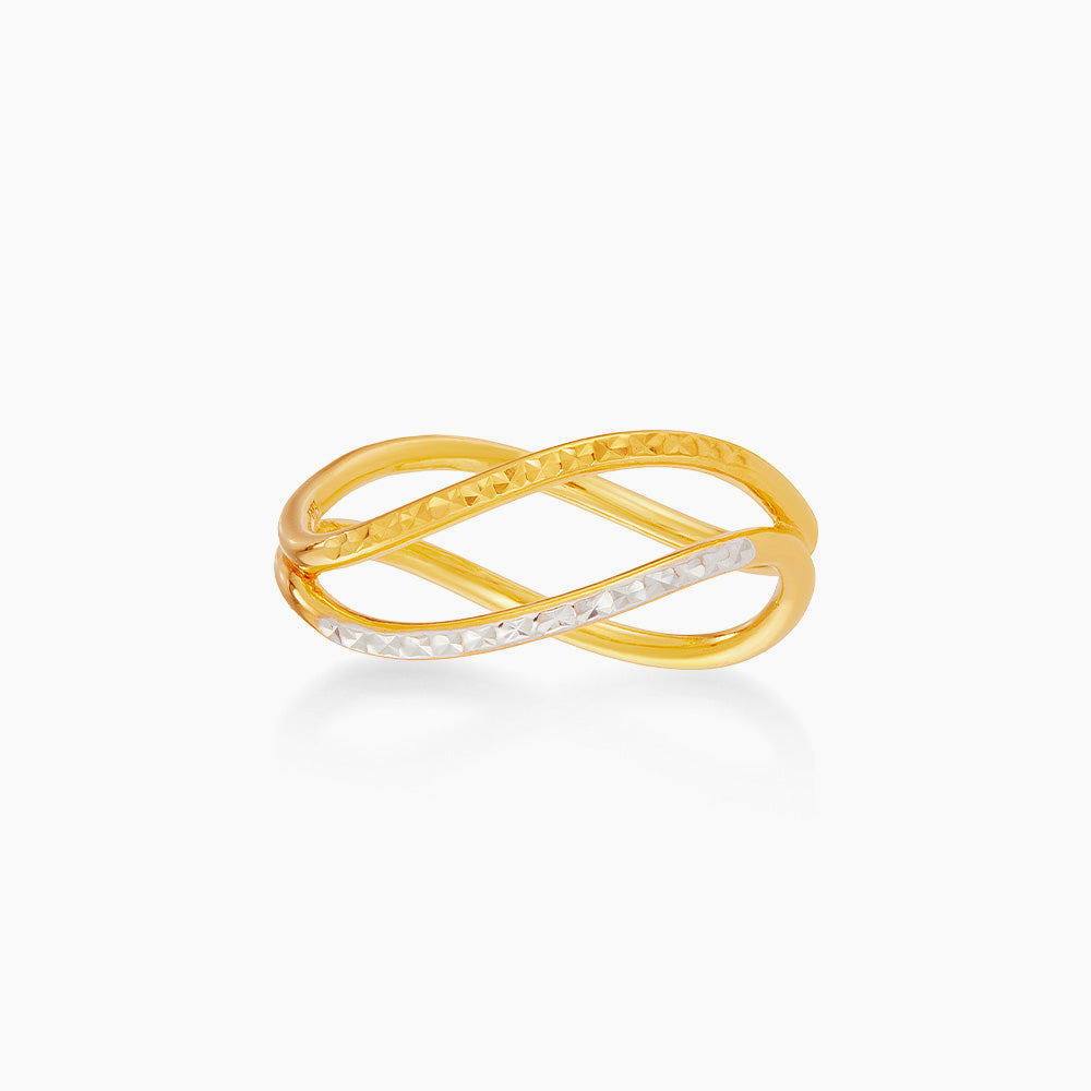 916/22K Yellow and White Gold Ring 6200043YW2